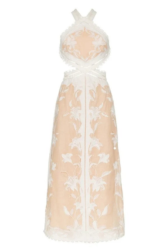 Corsage Lily Midi Dress