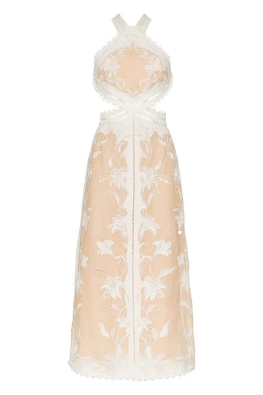 Corsage Lily Midi Dress