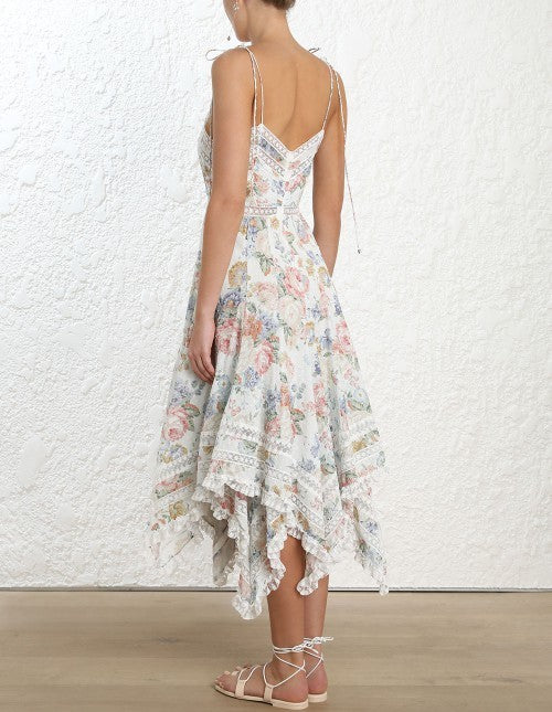 Bowie Pintuck Scarf Dress